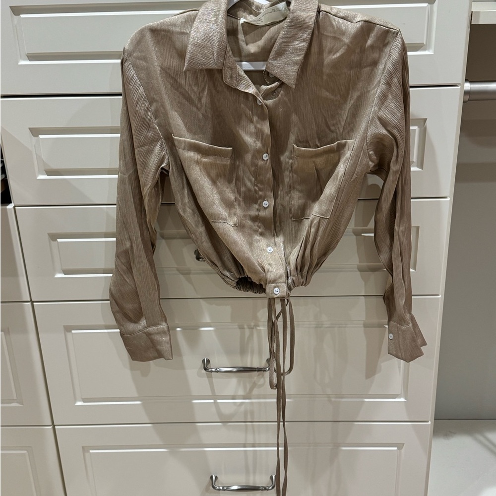 Vintage Havana Tan Blouse